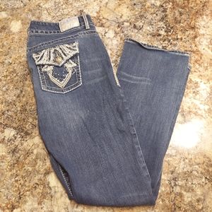 Maurices Bootcut Jeans Womens Size 11/12 Reg Blue Dark Wash Denim